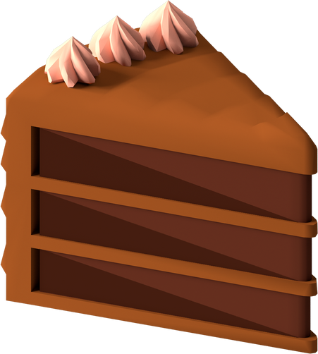 Sliced Chocolate Cake 