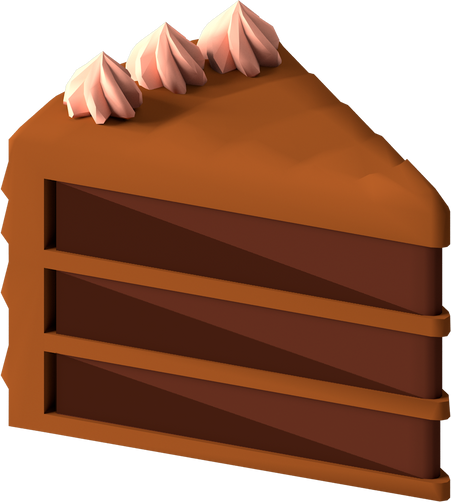 Sliced Chocolate Cake